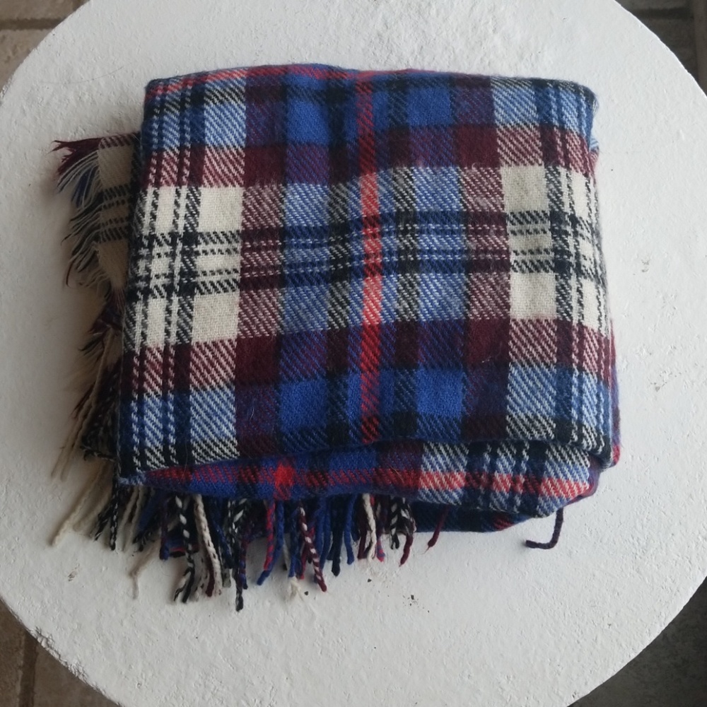 Madewell plaid wool scarf